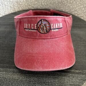 Bryce Canyon National Park Visor Red Hat Cap Adjustable Embroidered Logo Strap